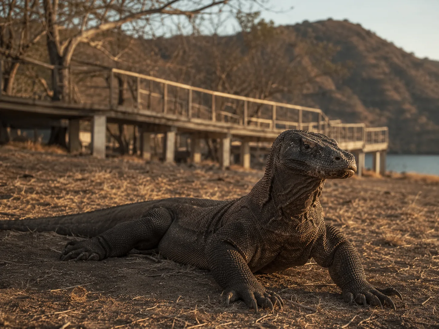 A side-by-side comparison of Komodo Island and Rinca Island
