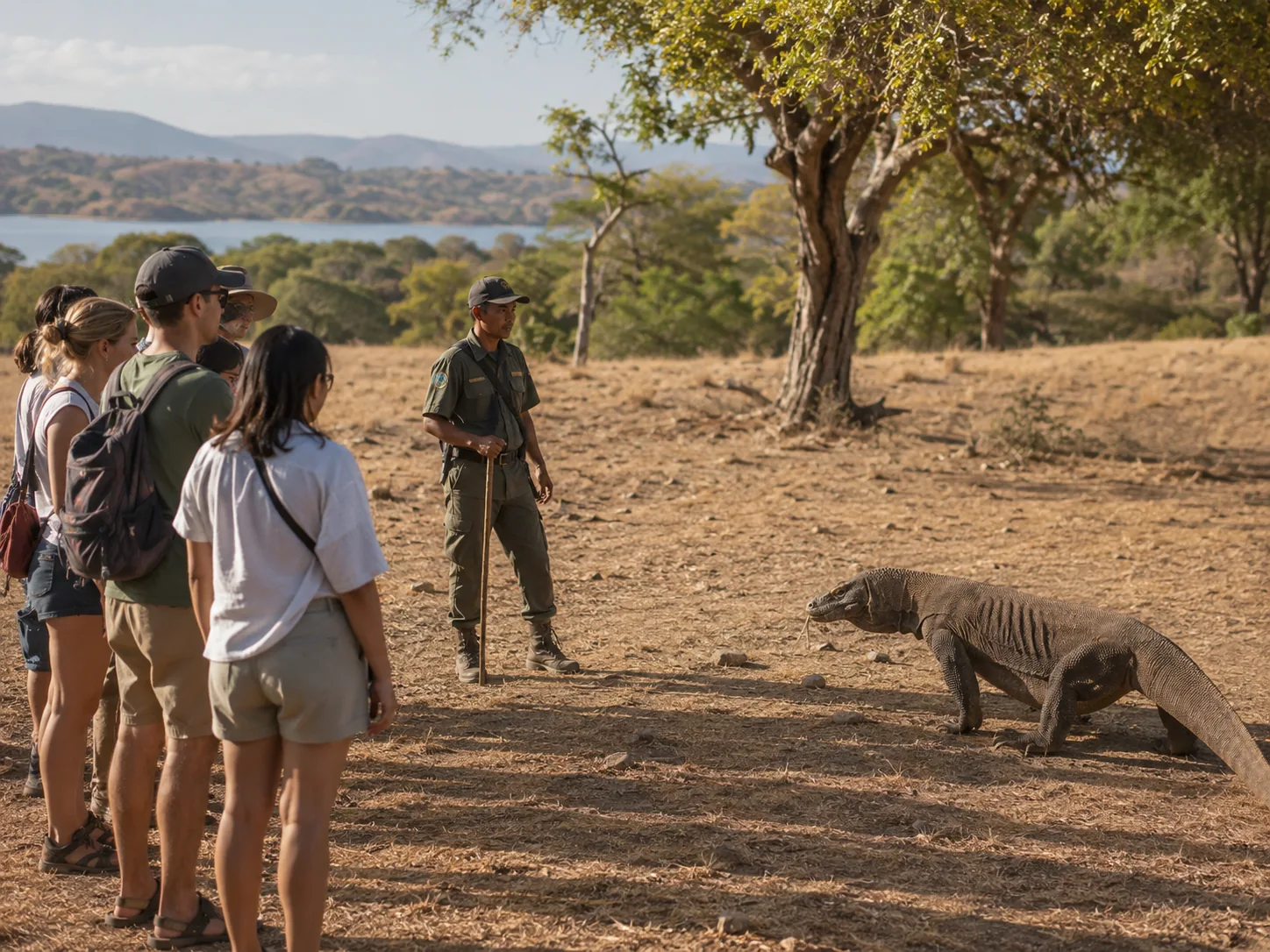 Responsible ranger-guided wildlife viewing at a distance